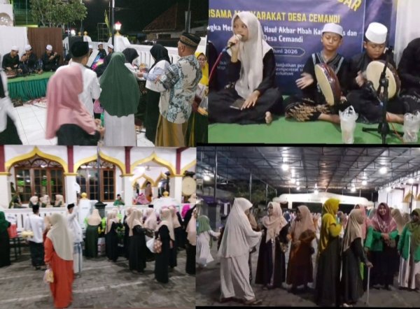 Istighosah Akbar Haul Mbah Katsiron dan Sesepuh Cemandi, Ribuan Warga Padati Masjid Al Barokah Sedati